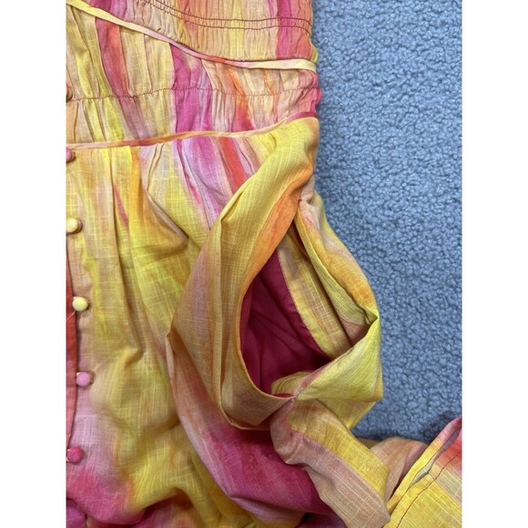 Anthropologie Midi Dress Women The Peregrine Pink Combo Preppy Retro Small NWT - Picture 12 of 12